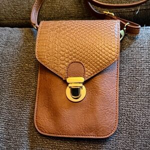 Brown Leather Crossbody Bag